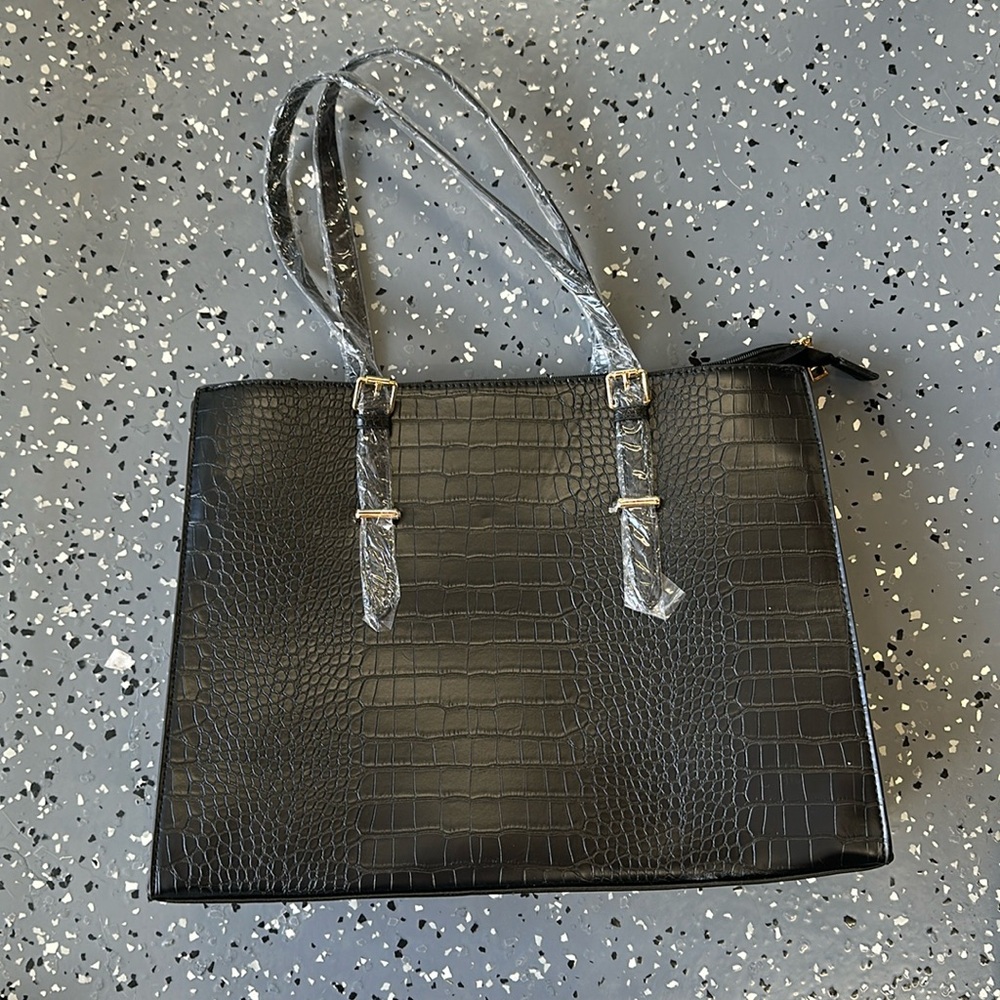 Croc leather bag